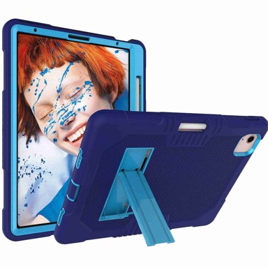 NIKCORP Oklopna maska za iPad Pro 12,9" (2018/2020/2021) sa stalkom i držačem za olovku otporna na udarce, plava